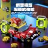 GULY 60542 Creative Fruit Arcade Xếp hình lắp ráp ghép mô hình Máy đánh bạc Rock and Roll hoài cổ
