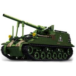 Le Yi 66096 M40 Long Tom Xếp hình lắp ráp ghép mô hình Pháo tự hành M40