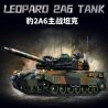 Le Yi 66097 Leoparo 2A6 Tank Xếp hình lắp ráp ghép mô hình Xe tăng chiến đấu chủ lực Leopard 2A6