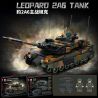 Le Yi 66097 Leoparo 2A6 Tank Xếp hình lắp ráp ghép mô hình Xe tăng chiến đấu chủ lực Leopard 2A6