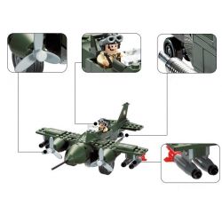Enlighten 810 Qman 810 non  TRUNG TÂM CHỈ HUY KHÔNG QUÂN bộ đồ chơi xếp lắp ráp ghép mô hình Military Army COMBATZONES FIGHTERS Quân Sự Bộ Đội 225 khối