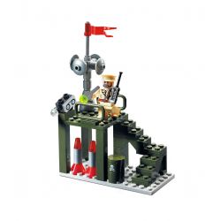 Enlighten 810 Qman 810 non  TRUNG TÂM CHỈ HUY KHÔNG QUÂN bộ đồ chơi xếp lắp ráp ghép mô hình Military Army COMBATZONES FIGHTERS Quân Sự Bộ Đội 225 khối