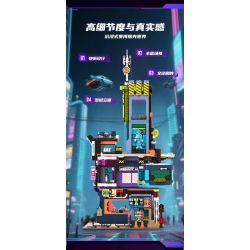 iambrick 40104 Cyber Repair City Xếp hình lắp ráp ghép mô hình Thành phố bảo trì mạng
