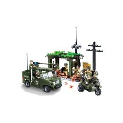 Enlighten 809 Qman 809 non  TẤN CÔNG ĐỘT NHẬP bộ đồ chơi xếp lắp ráp ghép mô hình Military Army COMBATZONES DETECTION OF MILITARY Quân Sự Bộ Đội 285 khối