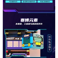 iambrick 40104 Cyber Repair City Xếp hình lắp ráp ghép mô hình Thành phố bảo trì mạng