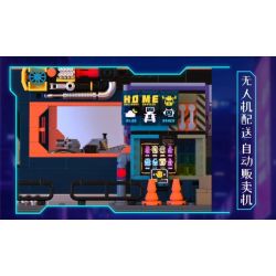 iambrick 40104 Cyber Repair City Xếp hình lắp ráp ghép mô hình Thành phố bảo trì mạng