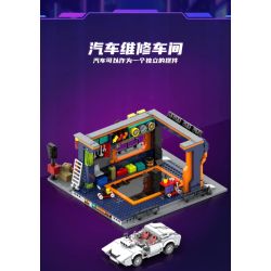iambrick 40104 Cyber Repair City Xếp hình lắp ráp ghép mô hình Thành phố bảo trì mạng