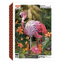 iambrick 31104 Dance of Feathers Xếp hình lắp ráp ghép mô hình Vũ điệu lửa lông chim hồng hạc