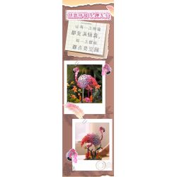 iambrick 31104 Dance of Feathers Xếp hình lắp ráp ghép mô hình Vũ điệu lửa lông chim hồng hạc