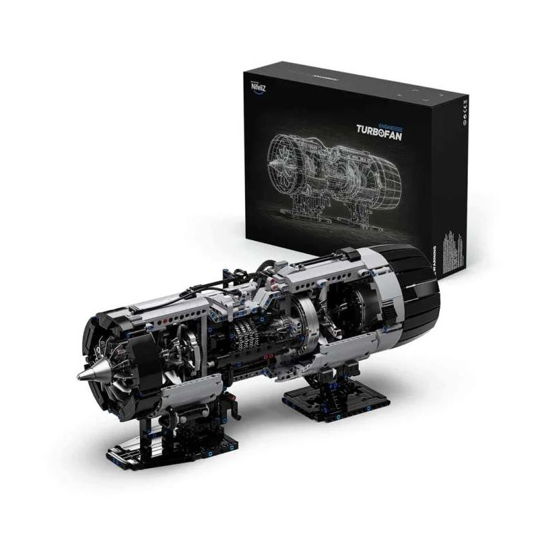 Nifeliz NF10317 Turbofan Engine Xếp hình lắp ráp ghép mô hình động cơ phản lực cánh quạt