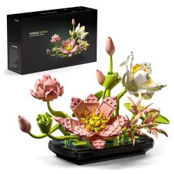Nifeliz NF10334 Lotus Xếp hình lắp ráp ghép mô hình hoa sen