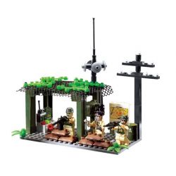 Enlighten 809 Qman 809 non  TẤN CÔNG ĐỘT NHẬP bộ đồ chơi xếp lắp ráp ghép mô hình Military Army COMBATZONES DETECTION OF MILITARY Quân Sự Bộ Đội 285 khối