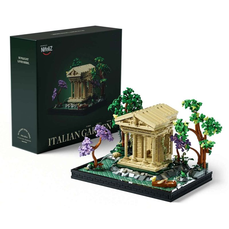 Nifeliz NF10319 Italian Garden Xếp hình lắp ráp ghép mô hình vườn ý