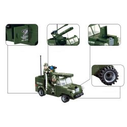Enlighten 809 Qman 809 non  TẤN CÔNG ĐỘT NHẬP bộ đồ chơi xếp lắp ráp ghép mô hình Military Army COMBATZONES DETECTION OF MILITARY Quân Sự Bộ Đội 285 khối