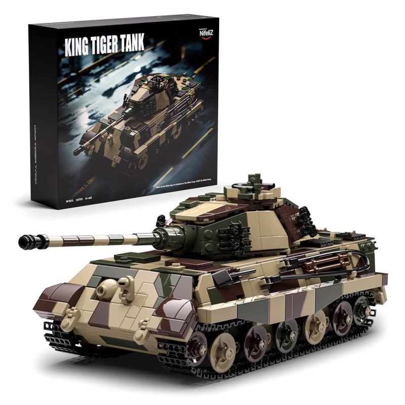 Nifeliz NF10315 King Tiger Tank Xếp hình lắp ráp ghép mô hình Xe tăng hạng nặng King Tiger