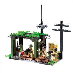 Enlighten 809 Qman 809 non  TẤN CÔNG ĐỘT NHẬP bộ đồ chơi xếp lắp ráp ghép mô hình Military Army COMBATZONES DETECTION OF MILITARY Quân Sự Bộ Đội 285 khối