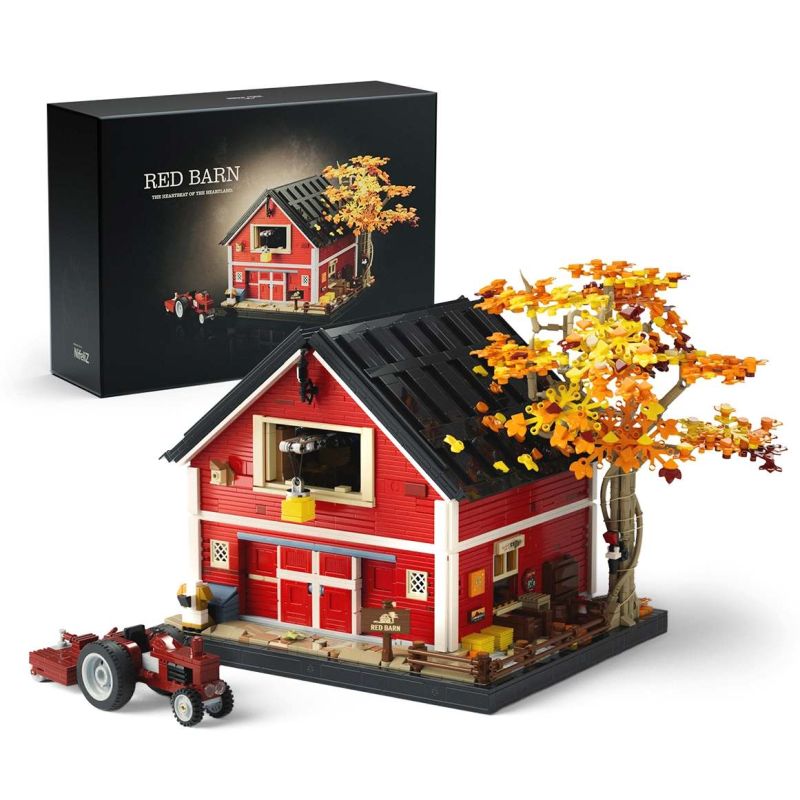 Nifeliz NF10314 Red Barn Xếp hình lắp ráp ghép mô hình chuồng đỏ
