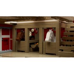 Nifeliz NF10314 Red Barn Xếp hình lắp ráp ghép mô hình chuồng đỏ