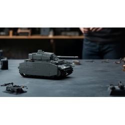 Nifeliz NF10312 Panzer IV G Military Tank Xếp hình lắp ráp ghép mô hình Xe tăng IV của Đức