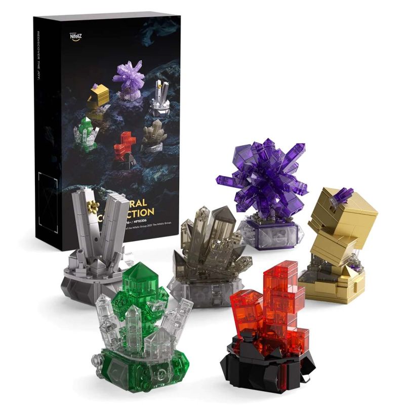 Nifeliz NF10306 Geology Rock Xếp hình lắp ráp ghép mô hình Bộ sưu tập quặng