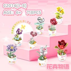 WOMA C2014 Xếp hình lắp ráp ghép mô hình câu chuyện hoa