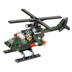 Enlighten 806 Qman 806 non  TRỰC THĂNG QUÂN SỰ bộ đồ chơi xếp lắp ráp ghép mô hình Military Army COMBATZONES CHASE Quân Sự Bộ Đội 119 khối