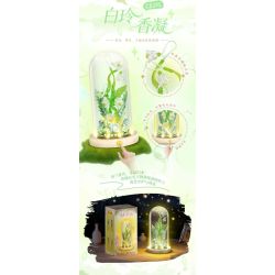 WOMA C2016 Eternal Flower Xếp hình lắp ráp ghép mô hình Ngôn ngữ hoa đèn đêm: Hoa hồng tím nở mãi