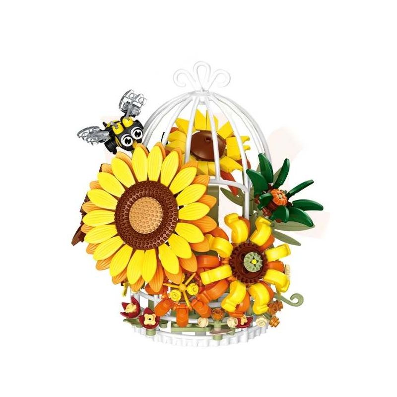 Forange FC8316 Xếp hình lắp ráp ghép mô hình hướng dương giữa hè