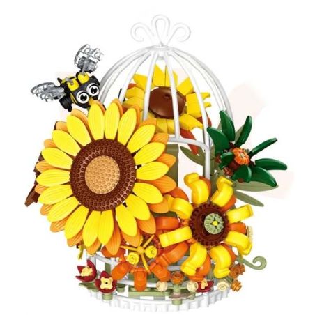 Forange FC8316 Xếp hình lắp ráp ghép mô hình hướng dương giữa hè