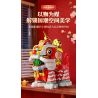 Forange FC8615 Fun Moving Yura Lion Dance Xếp hình lắp ráp ghép mô hình múa sư tử Yola