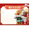 Forange FC8615 Fun Moving Yura Lion Dance Xếp hình lắp ráp ghép mô hình múa sư tử Yola