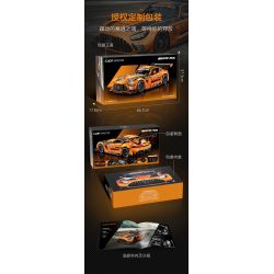 CaDA DoubleE C64008 Mercedes-AMG GT3 Xếp hình lắp ráp ghép mô hình Mercedes Benz AMG GT3