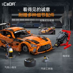 CaDA DoubleE C64008 Mercedes-AMG GT3 Xếp hình lắp ráp ghép mô hình Mercedes Benz AMG GT3