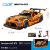 CaDA DoubleE C64008 Mercedes-AMG GT3 Xếp hình lắp ráp ghép mô hình Mercedes Benz AMG GT3