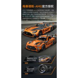 CaDA DoubleE C64008 Mercedes-AMG GT3 Xếp hình lắp ráp ghép mô hình Mercedes Benz AMG GT3