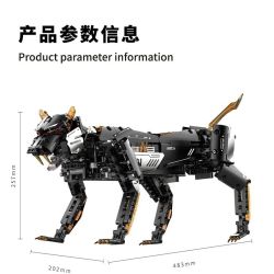 Takuki T1106 Dark Night Mechanical Leopard Xếp hình lắp ráp ghép mô hình Báo cơ khí đêm tối