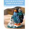 iambrick 31105 IceBloom Penguin Xếp hình lắp ráp ghép mô hình Chim cánh cụt hoa băng