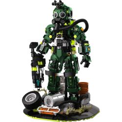 iambrick 30703 Xeno Striker Xếp hình lắp ráp ghép mô hình Người mắc bệnh dịch hạch