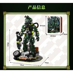 iambrick 30703 Xeno Striker Xếp hình lắp ráp ghép mô hình Người mắc bệnh dịch hạch