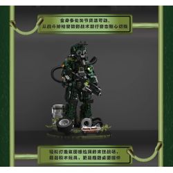 iambrick 30703 Xeno Striker Xếp hình lắp ráp ghép mô hình Người mắc bệnh dịch hạch