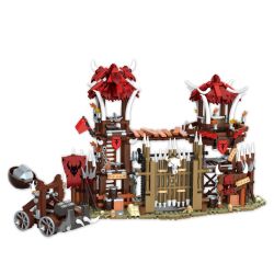 iambrick 30103 Bonefire Gate Xếp hình lắp ráp ghép mô hình Thẻ Đốt Xương