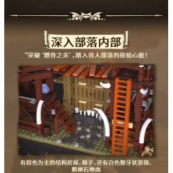 iambrick 30103 Bonefire Gate Xếp hình lắp ráp ghép mô hình Thẻ Đốt Xương