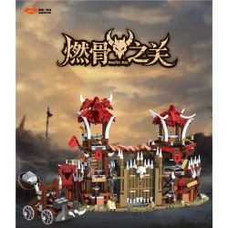 iambrick 30103 Bonefire Gate Xếp hình lắp ráp ghép mô hình Thẻ Đốt Xương