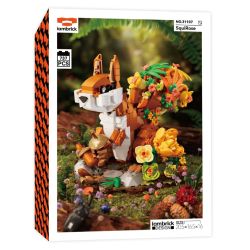 iambrick 31107 SquiRose Xếp hình lắp ráp ghép mô hình cây thông hoa hồng