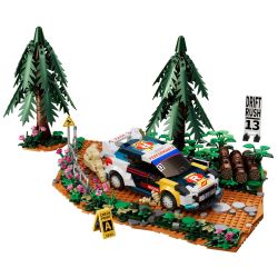 iambrick 50101 Drift Rush Xếp hình lắp ráp ghép mô hình Đua xe quanh các góc