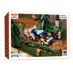 iambrick 50101 Drift Rush Xếp hình lắp ráp ghép mô hình Đua xe quanh các góc