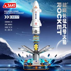 JAKI CK017 Long March 9 Rocket Xếp hình lắp ráp ghép mô hình Tên lửa Bình Minh Trường Chinh 9 tháng 3