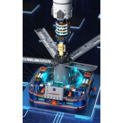 JAKI CK017 Long March 9 Rocket Xếp hình lắp ráp ghép mô hình Tên lửa Bình Minh Trường Chinh 9 tháng 3