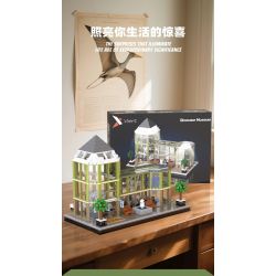 Xbert 66128 Dinosur Museum Xếp hình lắp ráp ghép mô hình Bảo tàng khủng long