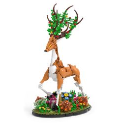 Xbert 66191 Deer In Bloom A Floral Fantasy Xếp hình lắp ráp ghép mô hình Nai sừng tấm